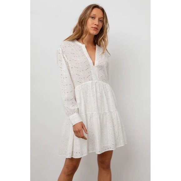 Rails Layla Dress White Eyelet Mini Summer